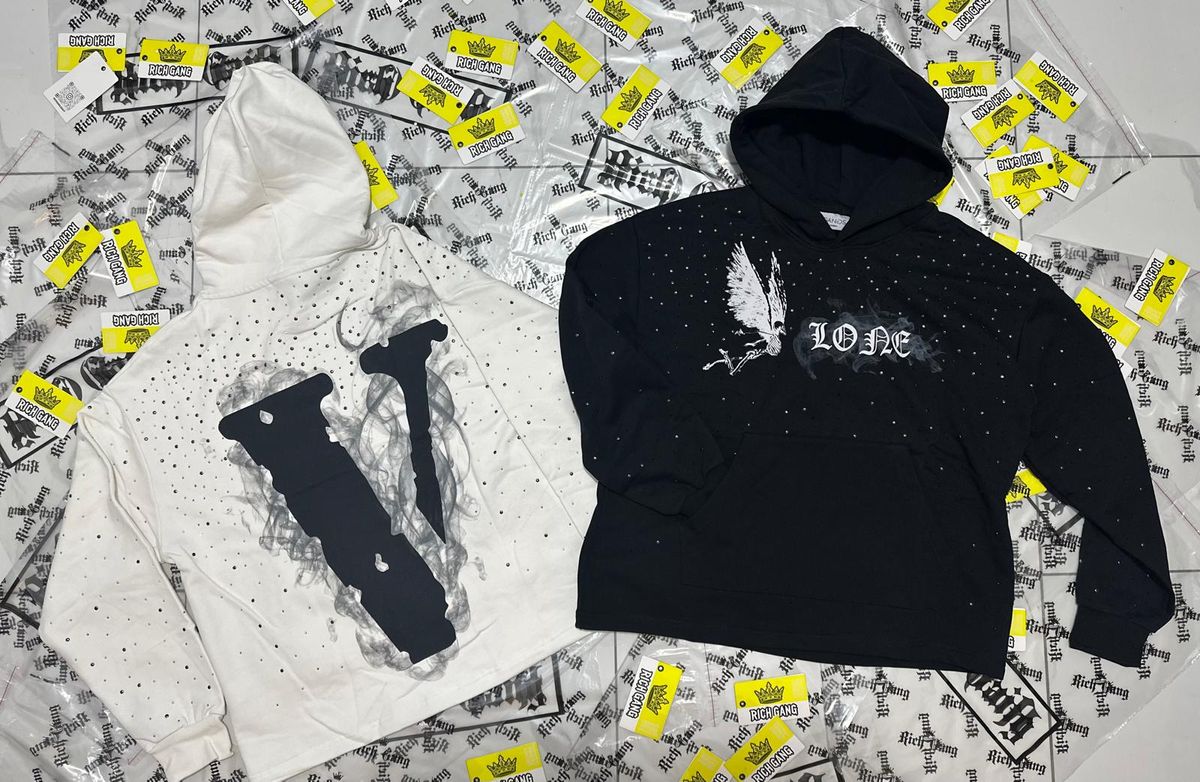 Rich Gang - VLONE SMOKE Crop Hoodie