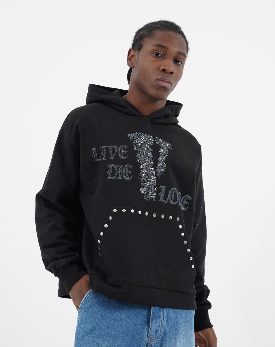 Rich Gang - Vlone Live Crop Hoodie