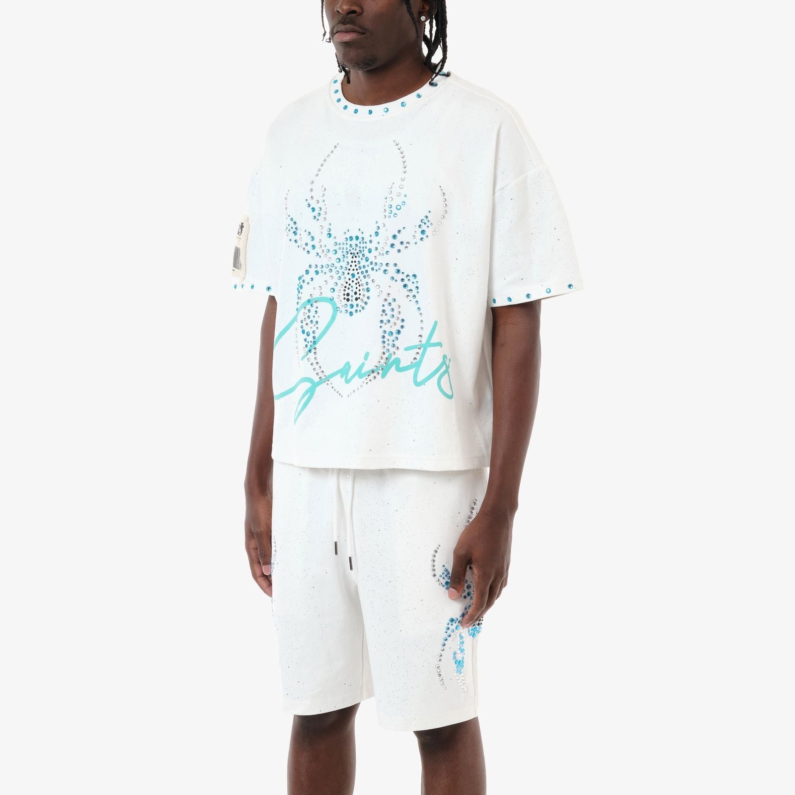 Copper Rivet - Stone Spider Crop Shirt
