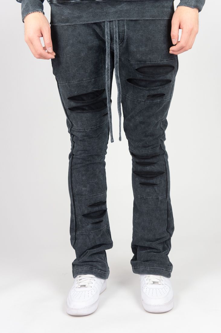 REBEL MINDS -RIPPED STACKED PANTS (351-412)