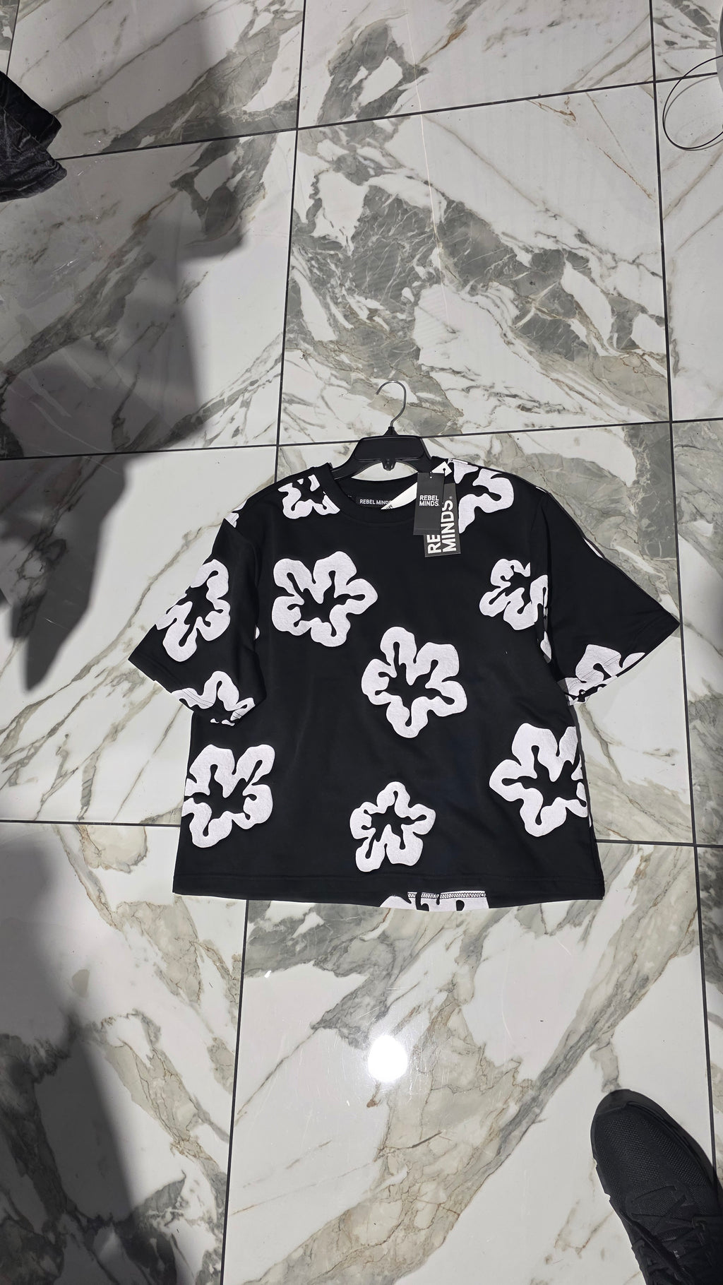 Rebel minds- Flower Oversized Tee set