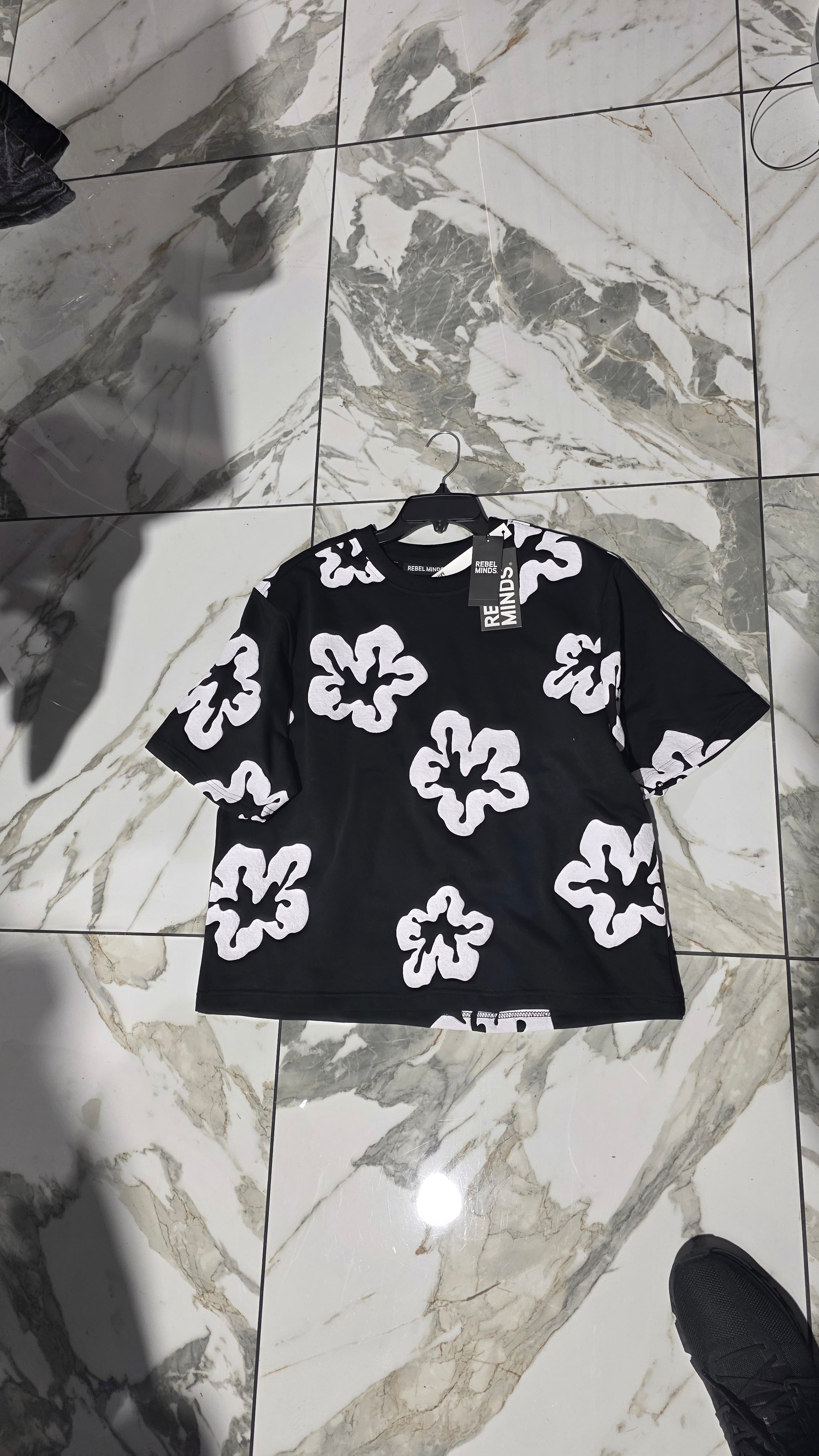 Rebel minds- Flower Oversized Tee set