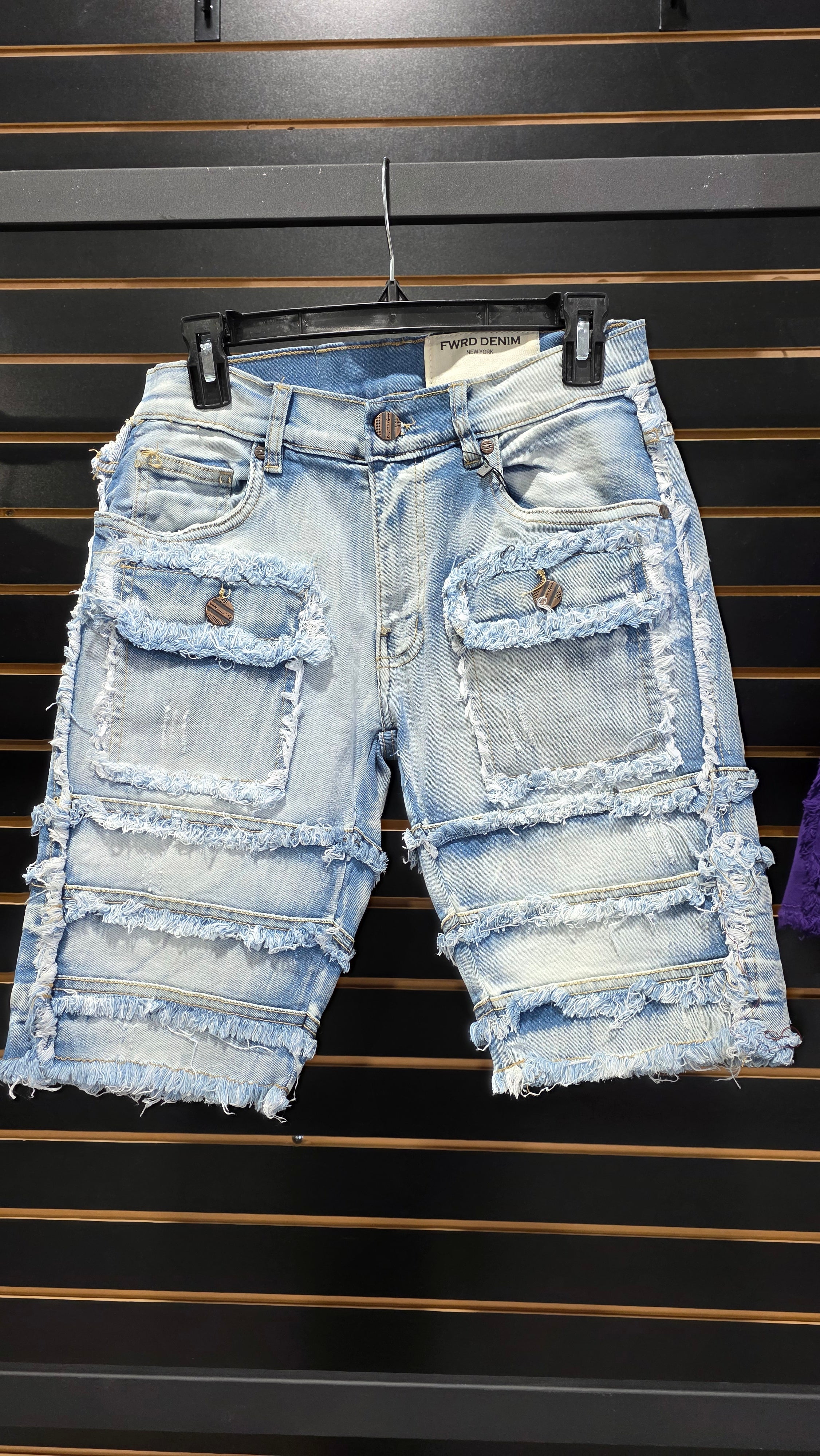 Fwrd Denim - Ice Blue Noir shorts