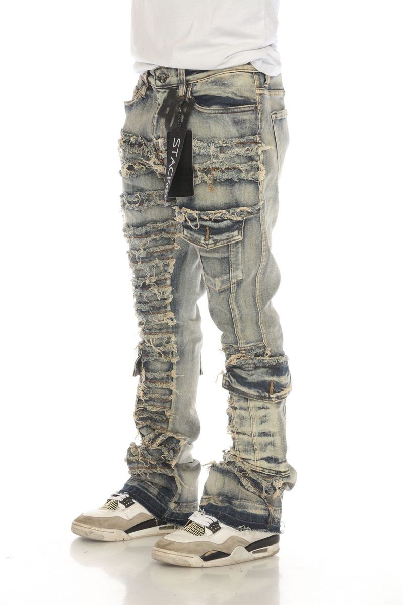 Stylo Jeans -Khaki JKT Stacked Flare